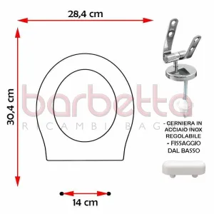 SEDILE COPRIWATER COMPATIBILE BABY SANITOSCO BIANCO