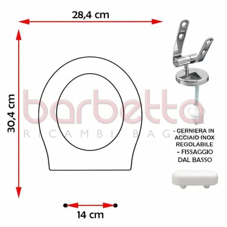 SEDILE COPRIWATER COMPATIBILE BABY SANITOSCO BIANCO