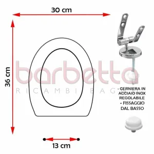 SEDILE COPRIWATER DOLOMITE INFANZIA BIANCO