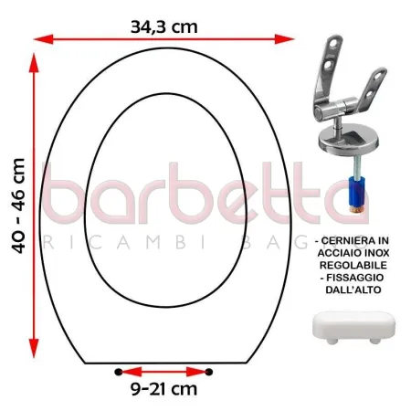 SEDILE COPRIWATER COMPATIBILE SANIDUSA EUREKA BIANCO