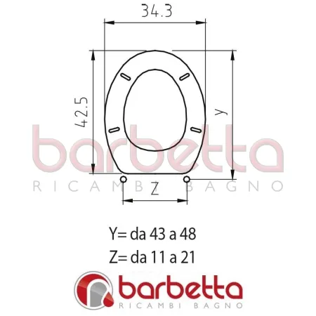 SEDILE COPRIWATER COMPATIBILE IDEAL STANDARD ZANVAS BIANCO