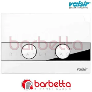 PLACCA P5 BIANCA CON MASCHERINA CROMO LUCIDA PNEUMATICA VALSIR VS0869412