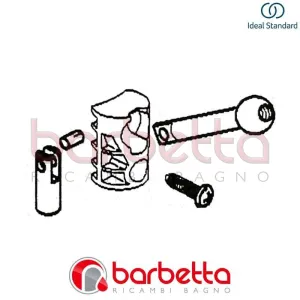 GIUNTO ASTA DI COMANDO DEL SALTARELLO GLANCE IDEAL STANDARD A960092NU