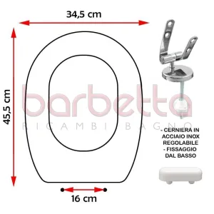 SEDILE COPRIWATER COMPATIBILE GRAVENA RHONDA BIANCO