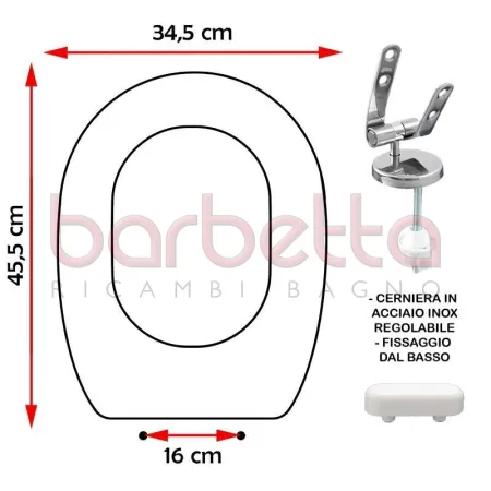 SEDILE COPRIWATER COMPATIBILE GRAVENA RHONDA BIANCO