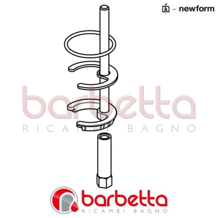 KIT DI FISSAGGIO MONOPERNO RICAMBIO NEWFORM 12160