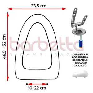 SEDILE COPRIWATER COMPATIBILE IDEAL STANDARD XL BIANCO