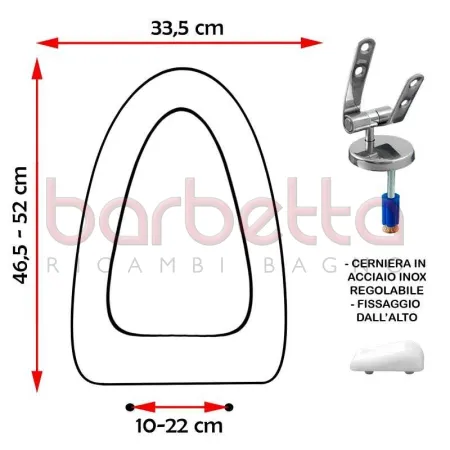 SEDILE COPRIWATER COMPATIBILE IDEAL STANDARD XL BIANCO