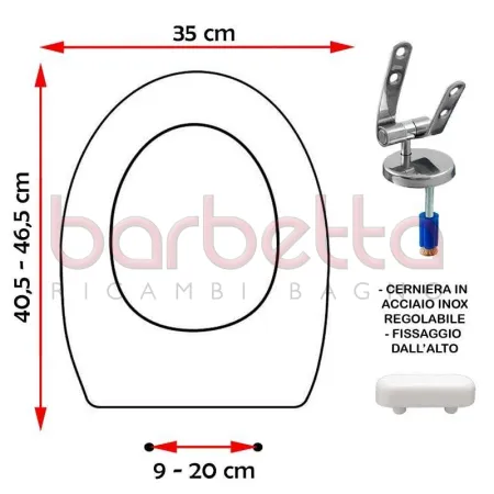 SEDILE COPRIWATER COMPATIBILE RAK VENICE BIANCO