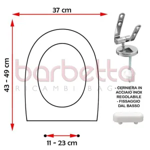 SEDILE COPRIWATER COMPATIBILE IDEAL STANDARD ALA BIANCO