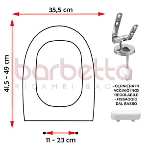 SEDILE COPRIWATER COMPATIBILE ARCHIADE SOSPESA BIANCO