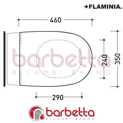 SEDILE COPRIWATER AVVOLGENTE TERMOINDURENTE SPIN BIANCO FLAMINIA 5085CW02