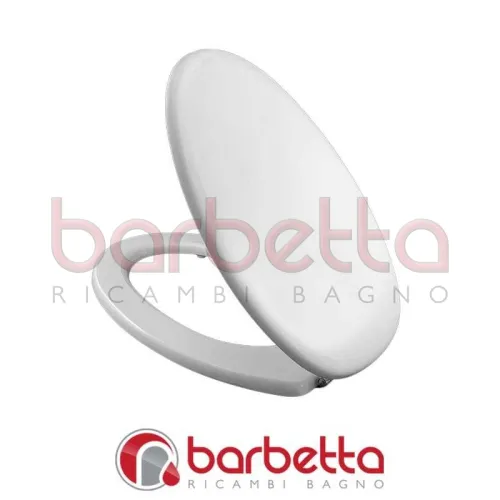 SEDILE COPRIWATER COMPATIBILE DISEGNO CERAMICA OVO BIANCO