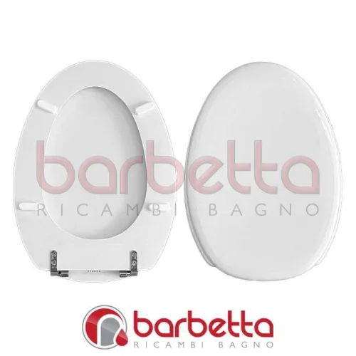 SEDILE COPRIWATER COMPATIBILE DISEGNO CERAMICA OVO BIANCO