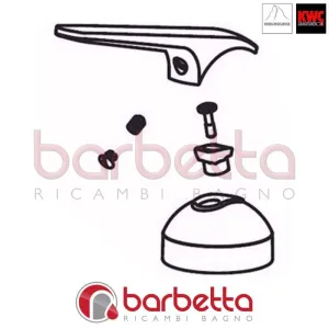 LEVA MANIGLIA IN METALLO RICAMBIO DOMO TL KWC Z.534.960.000