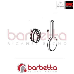 MANIGLIA COMPLETA AVA RICAMBIO KWC Z.536.594.127