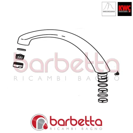 BOCCA COMPLETA A180 STAR RICAMBIO KWC K.33.41.12