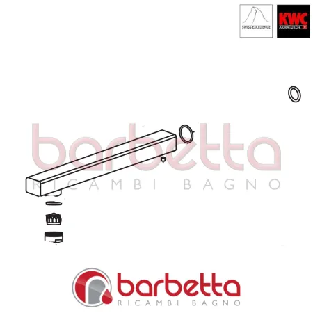 BOCCA DI EROGAZIONE COMPLETA A225 AVA RICAMBIO KWC Z.536.235.000
