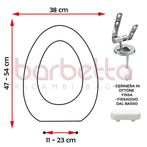SEDILE COPRIWATER COMPATIBILE IDEAL STANDARD SOVAS BIANCO
