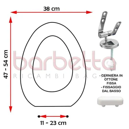 SEDILE COPRIWATER COMPATIBILE IDEAL STANDARD SOVAS BIANCO