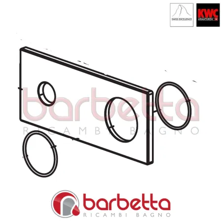 PIASTRE DI COPERTURA COMPLETO ELLA RICAMBIO KWC Z.538.118.000