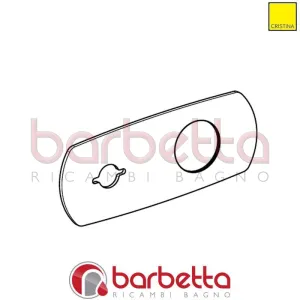 PIASTRA SCORREVOLE BO266 CROMO RICAMBIO CRISTINA CRIPI16807F51