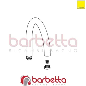 BOCCA COMPLETA PER BORDO VASCA LARGE RICAMBIO CRISTINA CRICN6030P51