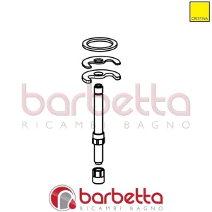 KIT DI FISSAGGIO PER BORDO VASCA RICAMBIO CRISTINA CRICF7003Q00