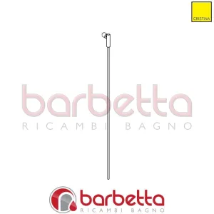 ASTA SALTERELLO CON POMOLO CROMO RICAMBIO CRISTINA CRICF4371Q51