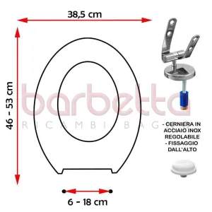 SEDILE COPRIWATER COMPATIBILE HATRIA SPEA SCULTURE BIANCO