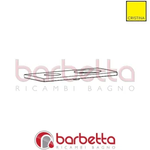 PIASTRA PER QM127 70x130 ZAMA CROMO RICAMBIO CRISTINA CRIPI9810F51