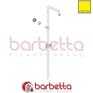 COLONNA TERMOSTATICA SCORREVOLE CROMO RICAMBIO CRISTINA CRIPR22511Q51