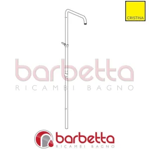 TUBO DIRITTO PER COLONNA PR22380 CROMO RICAMBIO CRISTINA CRITB20794F51