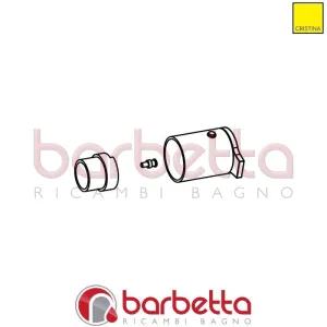 MANIGLIA TERMOSTATICA CROMO RICAMBIO CRISTINA CRIPR8257Q51