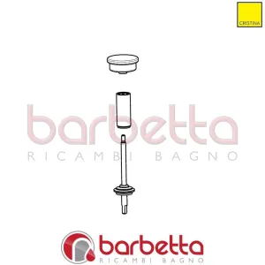 INSIEME DEVIATORE TV131 CROMO RICAMBIO CRISTINA CRIPR13193Q51