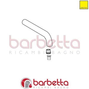 CANNA LAVABO ALTO CROMO RICAMBIO CRISTINA CRICN13529P51