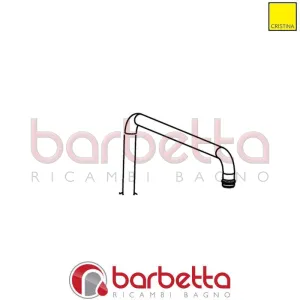 CANNA IN TUBO CROMO RICAMBIO CRISTINA CRICN5373P51