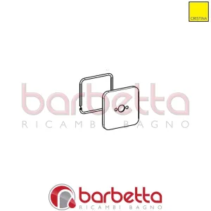 PIASTRA LAVABO INCASSO PRE ASSEMBLATO CROMO RICAMBIO CRISTINA CRIPI20324P51