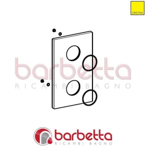 PIASTRA TERMOSTATICO 2 FORI RICAMBIO CRISTINA CRIPI18591P51