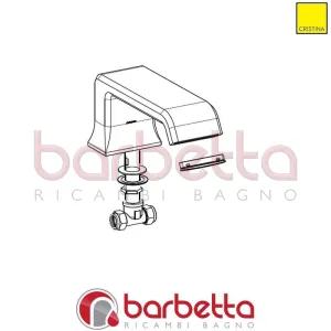 BOCCA BORDO VASCA 5 FORI RICAMBIO CRISTINA CRIFU17163P51