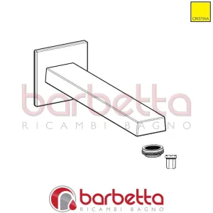 BOCCA PER LAVABO A MURO RICAMBIO CRISTINA CRIFU17667P51