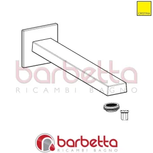 BOCCA PER LAVABO A MURO RICAMBIO CRISTINA CRIFU17668P51