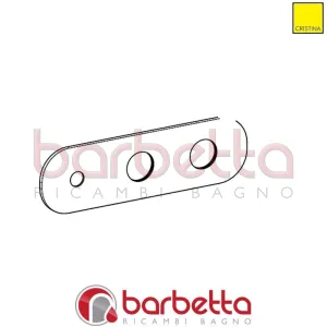 PIASTRA PER VASCA INCASSO 3 FORI RICAMBIO CRISTINA CRIPI16251F51