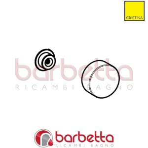 MANIGLIA DEVIATORE VASCA QE108 CROMO RICAMBIO CRISTINA CRIMV14368P51