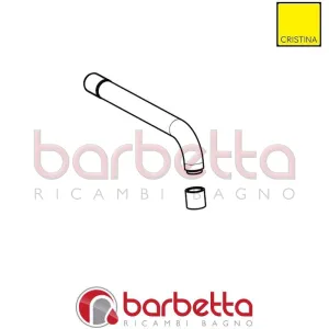 CANNA LAVABO A MURO RICAMBIO CRISTINA CRICN13105Q51
