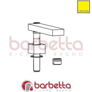 BOCCA BORDO VASCA QUADRA RICAMBIO CRISTINA CRIPR8601Q51