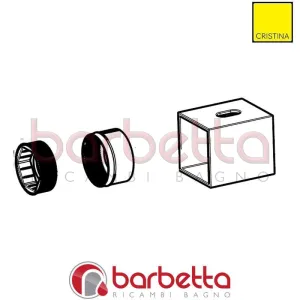 INSIEME MANIGLIA COMPLETA QD486 RICAMBIO CRISTINA CRIPR14120Q13