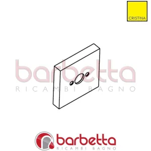 PIASTRA QUADRA QD232 PER BOCCA EROGABILE RICAMBIO CRISTINA CRIST15143F51