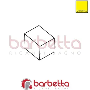 MANIGLIA CALDA CON INSERTO E VITE QUADRI RICAMBIO CRISTINA CRIPR13223Q51