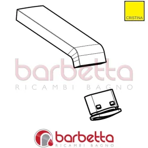 CANNA RETTANGOLARE PER VASCA A MURO RICAMBIO CRISTINA CRIST13100Q51